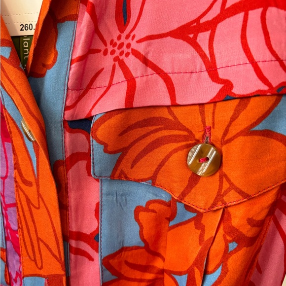 Farm Rio / Mixed Living Nature Chemise Maxi Dress / Boho Floral Dress - Picture 5 of 5